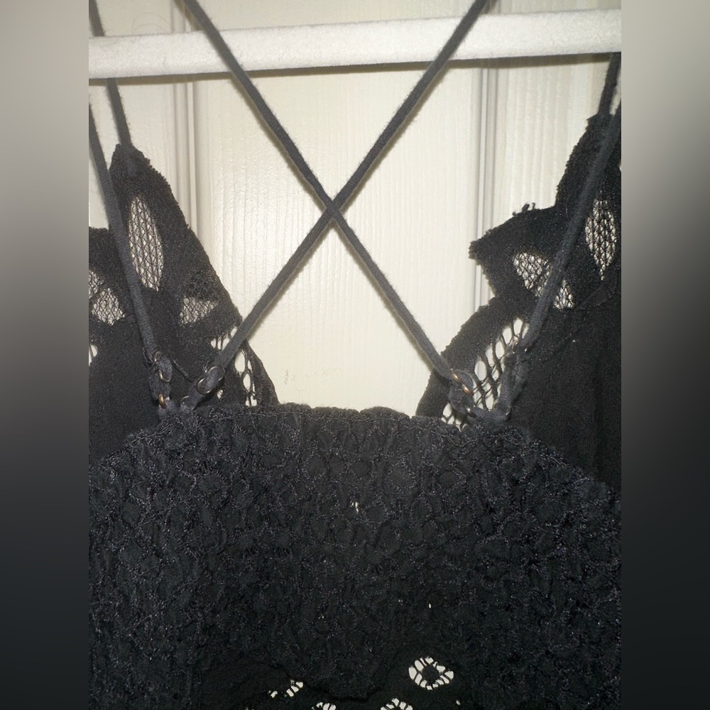 Free People FP one Black Lace Bralette XS boho summer vacation - Picture 6 of 6